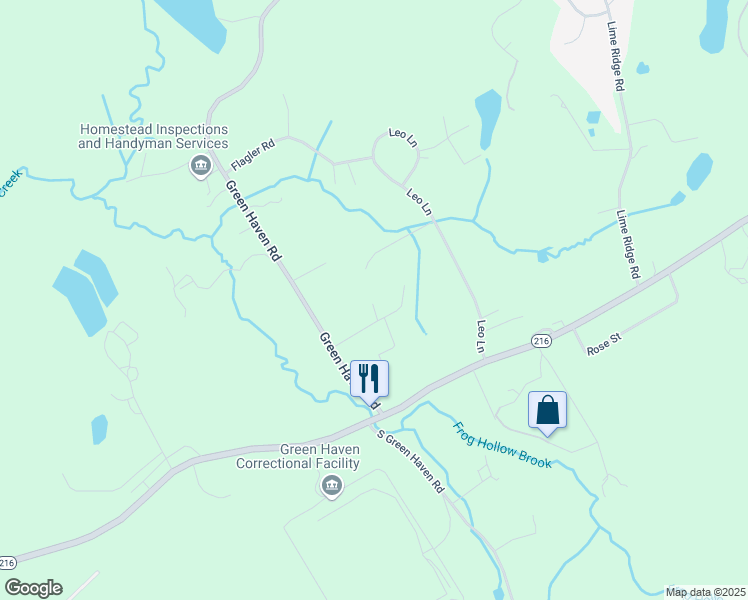 map of restaurants, bars, coffee shops, grocery stores, and more near 23 Pine Street in Poughquag