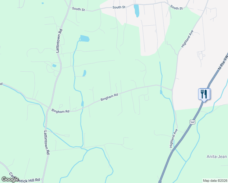 map of restaurants, bars, coffee shops, grocery stores, and more near 54 Bingham Rd in Marlboro
