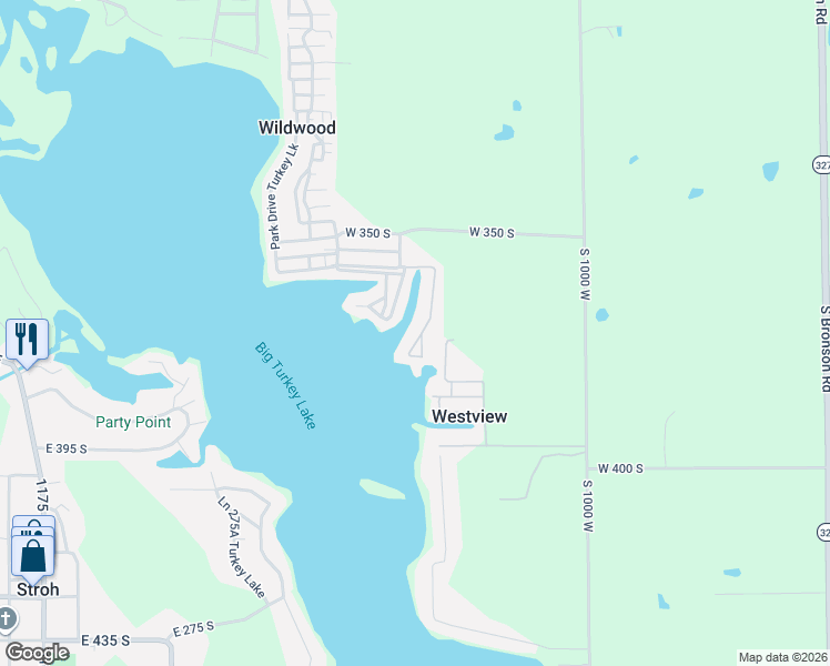 map of restaurants, bars, coffee shops, grocery stores, and more near 600 Ln 136 Turkey Lake in Hudson