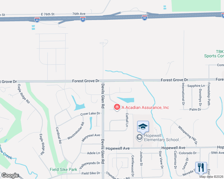 map of restaurants, bars, coffee shops, grocery stores, and more near in Bettendorf