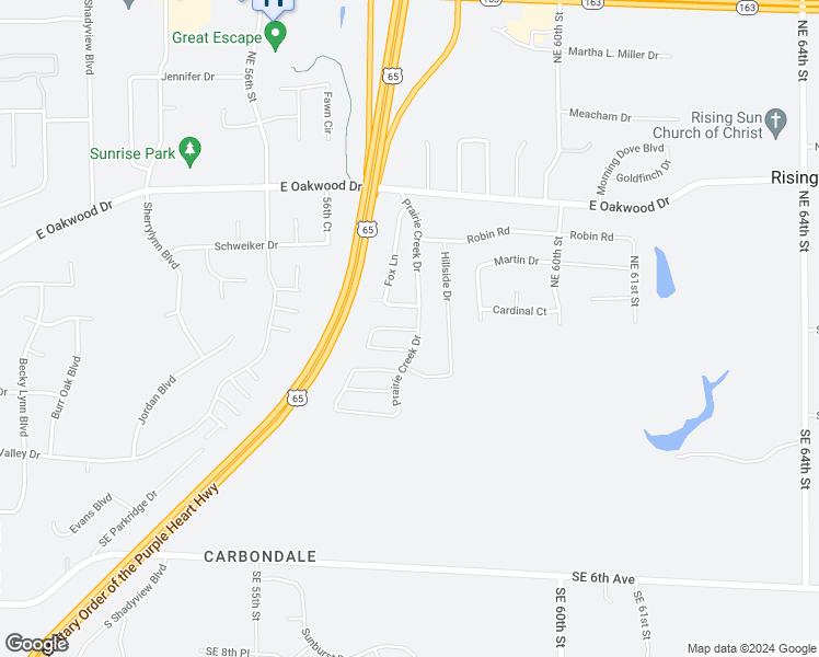 map of restaurants, bars, coffee shops, grocery stores, and more near 334 Fox Lane in Pleasant Hill