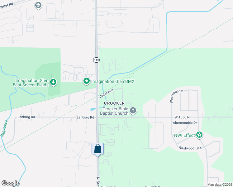map of restaurants, bars, coffee shops, grocery stores, and more near 1758 Tower Street in Chesterton