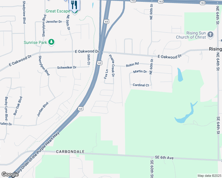map of restaurants, bars, coffee shops, grocery stores, and more near 334 Fox Lane in Pleasant Hill