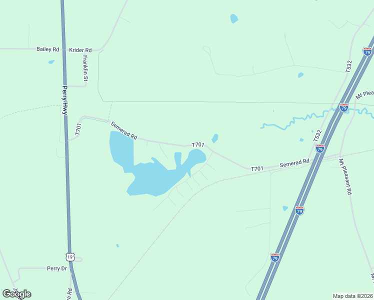 map of restaurants, bars, coffee shops, grocery stores, and more near 17601-17631 Semerad Road in Meadville