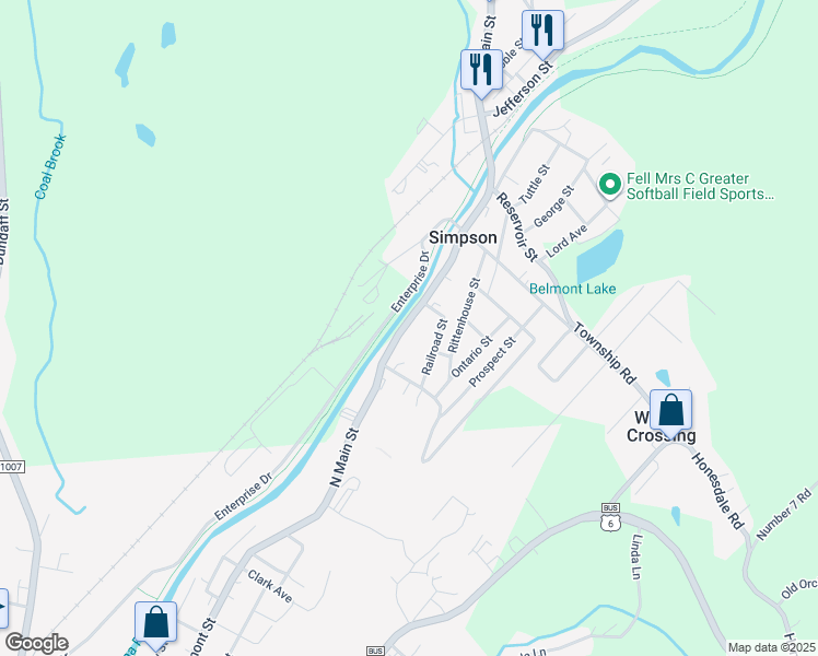 map of restaurants, bars, coffee shops, grocery stores, and more near 352-448 N Main St in Carbondale