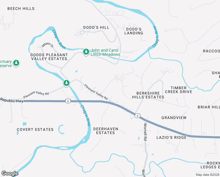 map of restaurants, bars, coffee shops, grocery stores, and more near 38330 Berkshire Hills Drive in Willoughby Hills