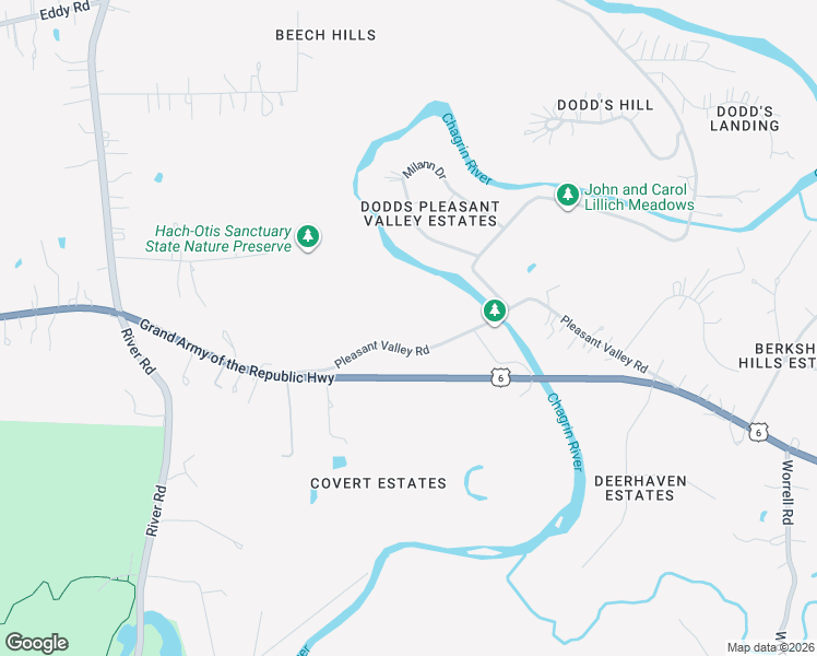 map of restaurants, bars, coffee shops, grocery stores, and more near 37611 Pleasant Valley Road in Willoughby Hills