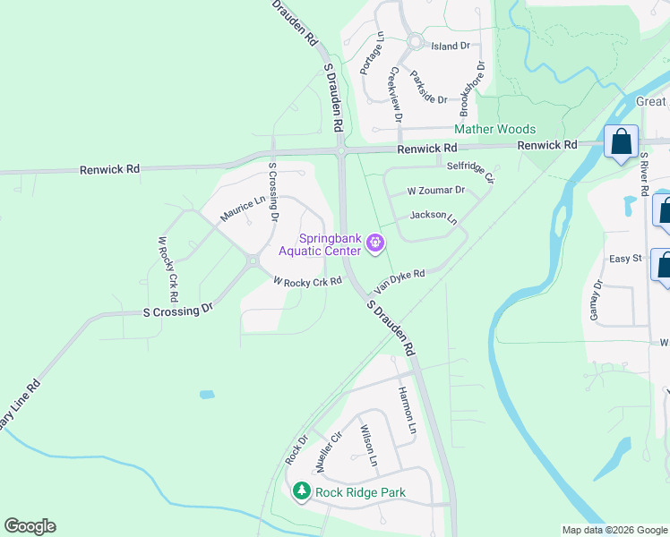 map of restaurants, bars, coffee shops, grocery stores, and more near 16113 Longcommon Lane in Plainfield