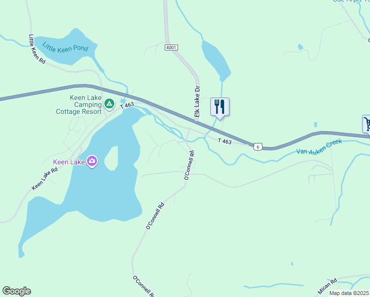 map of restaurants, bars, coffee shops, grocery stores, and more near 12 Yander Drive in Waymart