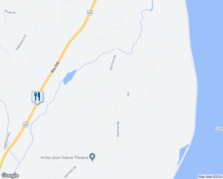 map of restaurants, bars, coffee shops, grocery stores, and more near 304 Old Post Road in Marlboro