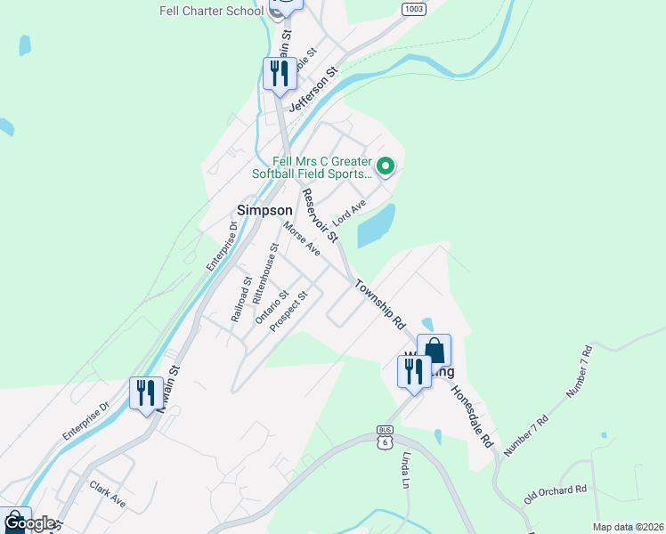 map of restaurants, bars, coffee shops, grocery stores, and more near 2 Indiana Ave in Carbondale