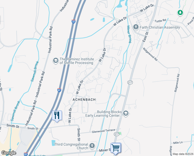 map of restaurants, bars, coffee shops, grocery stores, and more near 13 Forest Glen Circle in Middletown