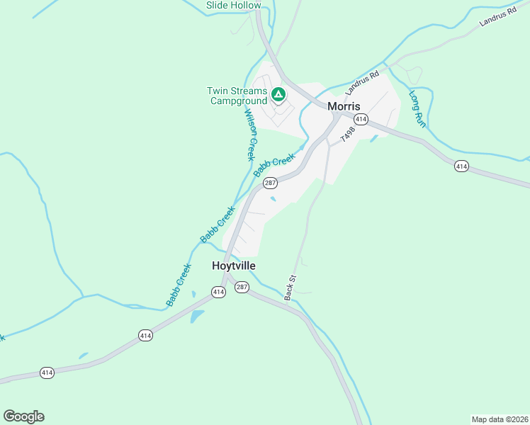 map of restaurants, bars, coffee shops, grocery stores, and more near 1824 Pennsylvania 287 in Morris