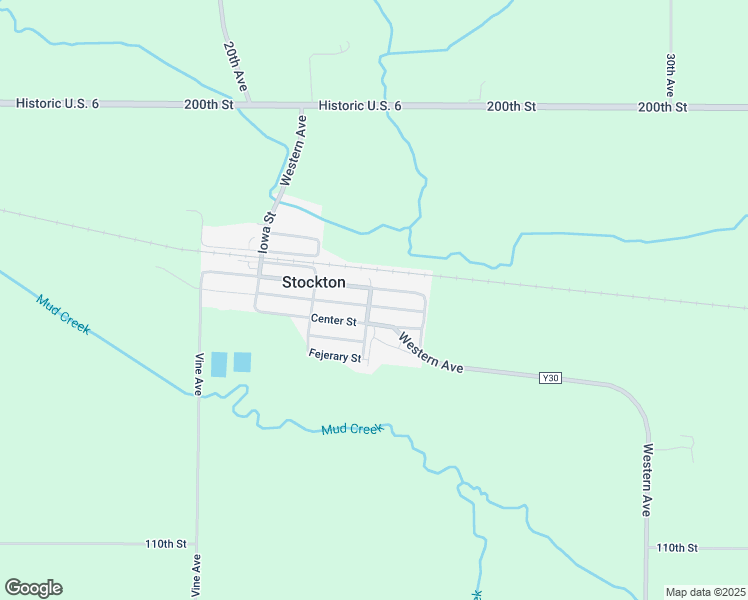 map of restaurants, bars, coffee shops, grocery stores, and more near 405 Commerce Street in Stockton
