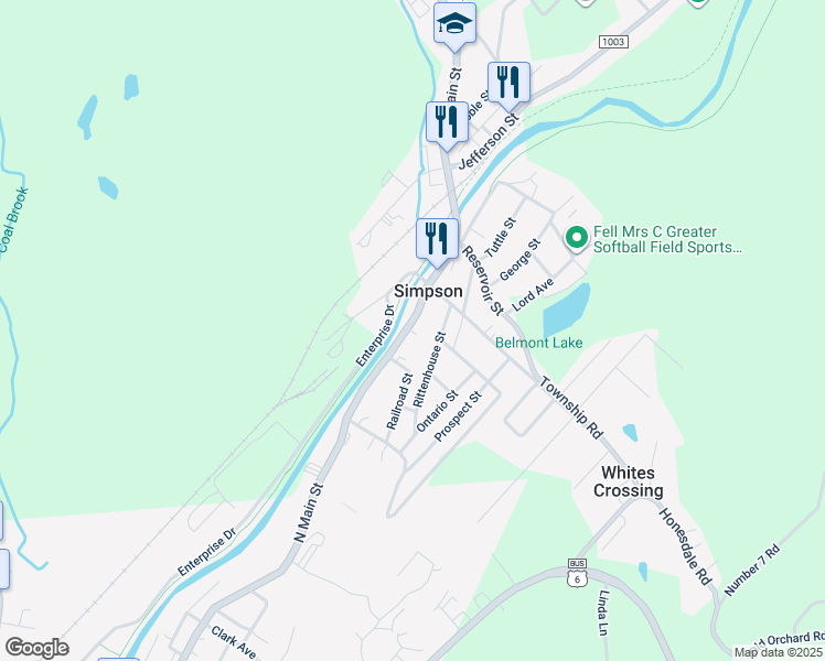 map of restaurants, bars, coffee shops, grocery stores, and more near 450-598 North Main Street in Carbondale