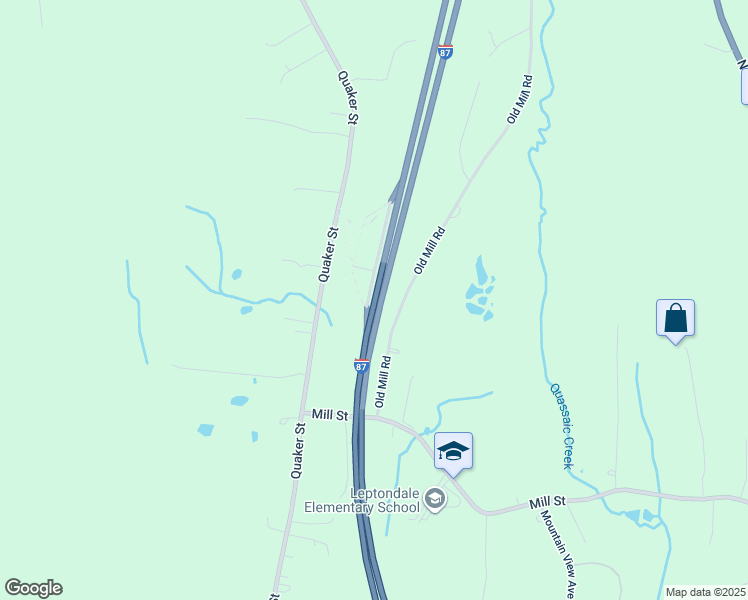 map of restaurants, bars, coffee shops, grocery stores, and more near 31 Old Mill Road in Wallkill