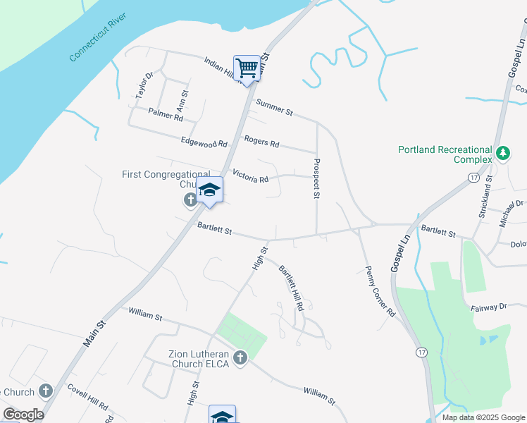 map of restaurants, bars, coffee shops, grocery stores, and more near 575 Main Street in Portland