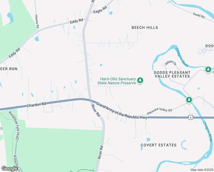 map of restaurants, bars, coffee shops, grocery stores, and more near 36805 Skyline Drive in Willoughby Hills