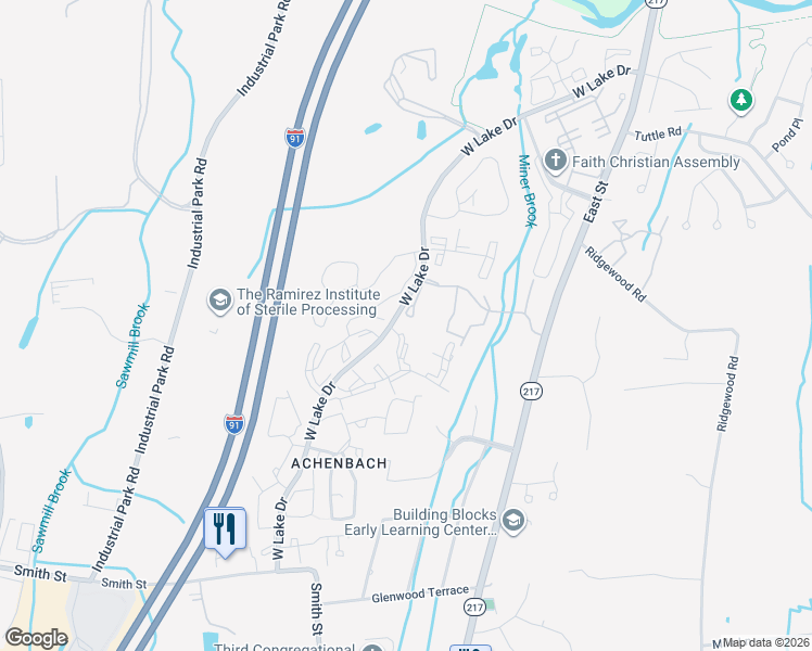 map of restaurants, bars, coffee shops, grocery stores, and more near 1 Forest Glen Circle in Middletown