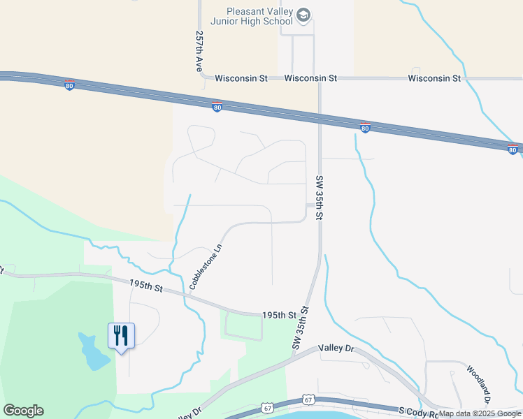 map of restaurants, bars, coffee shops, grocery stores, and more near 16-46 Country Club Court in Le Claire