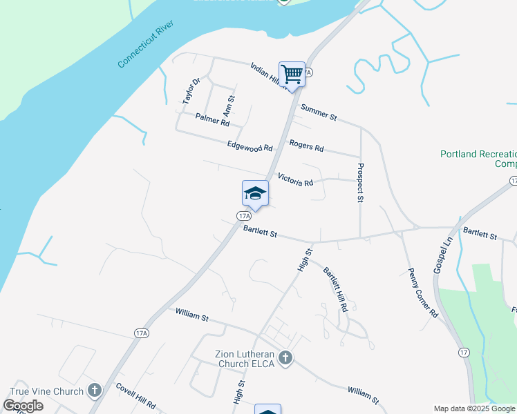 map of restaurants, bars, coffee shops, grocery stores, and more near 575 Main Street in Portland