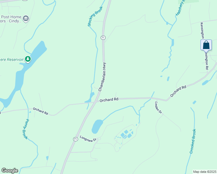 map of restaurants, bars, coffee shops, grocery stores, and more near 1667 Chamberlain Highway in Berlin