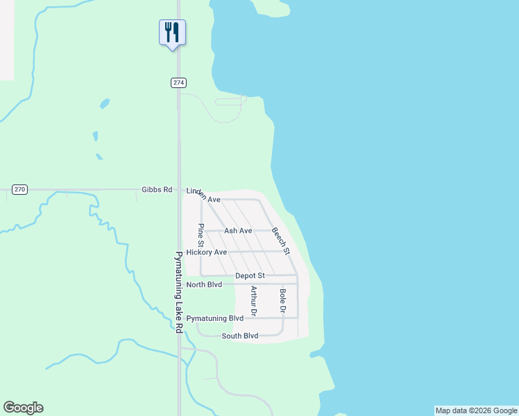 map of restaurants, bars, coffee shops, grocery stores, and more near 5859 Lakeshore Drive in Andover