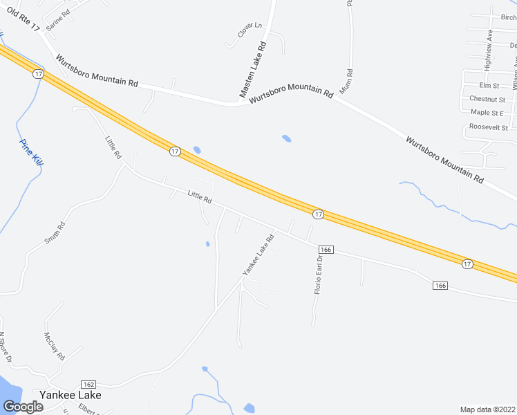 map of restaurants, bars, coffee shops, grocery stores, and more near 2 Little Road in Wurtsboro