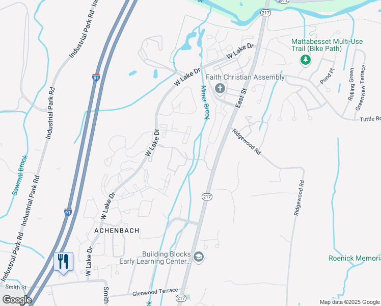 map of restaurants, bars, coffee shops, grocery stores, and more near 626 Town Colony Drive in Middletown