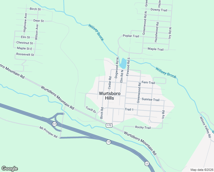 map of restaurants, bars, coffee shops, grocery stores, and more near 56 Birch Rd in Wurtsboro