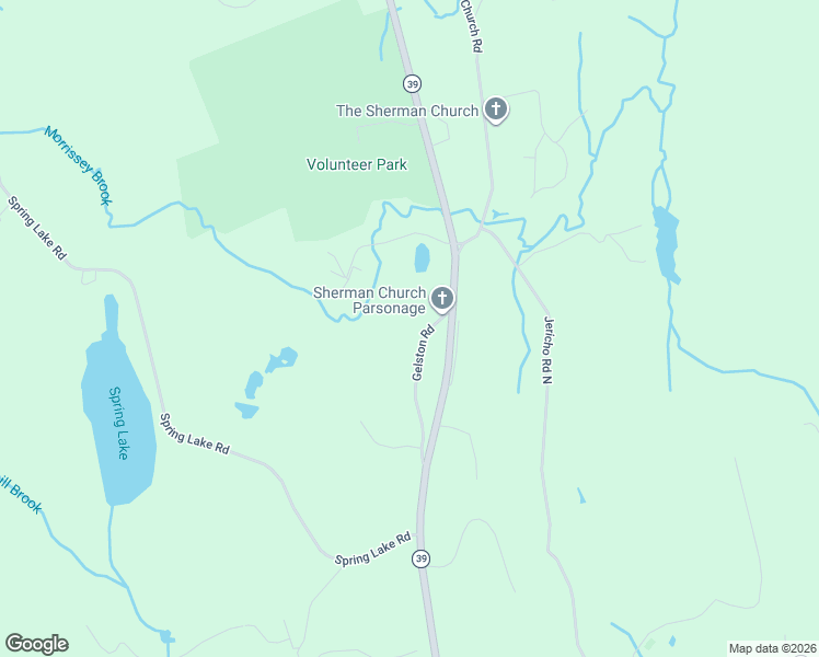 map of restaurants, bars, coffee shops, grocery stores, and more near 6 Gelston Road in Sherman