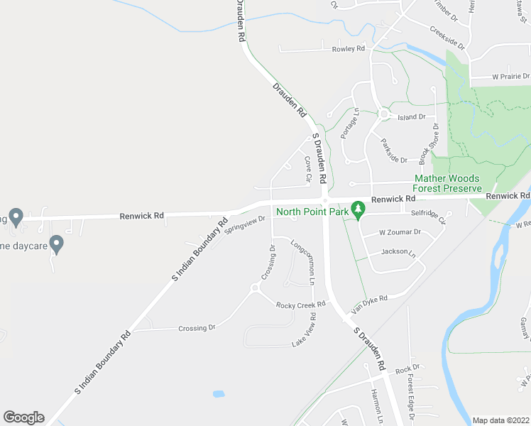 map of restaurants, bars, coffee shops, grocery stores, and more near 25519 West Cove Way in Plainfield