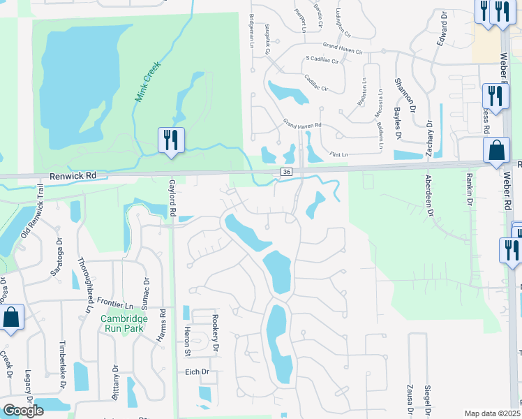 map of restaurants, bars, coffee shops, grocery stores, and more near 21400 Mays Lake Drive in Crest Hill