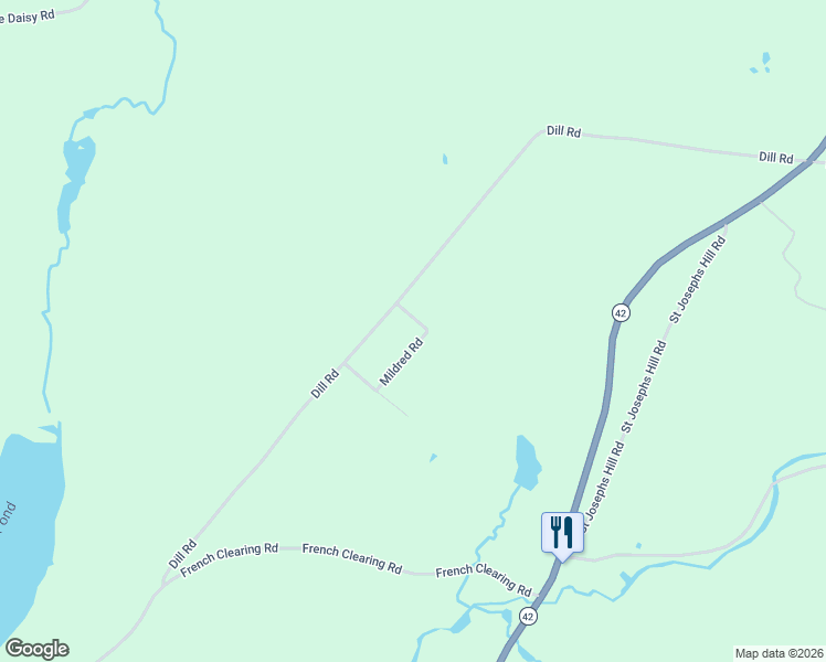 map of restaurants, bars, coffee shops, grocery stores, and more near 12 Joseph Road in Forestburgh