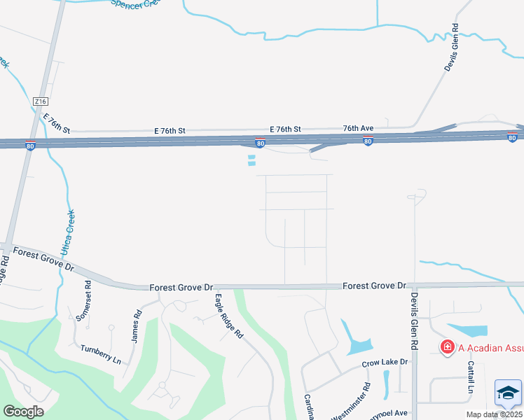 map of restaurants, bars, coffee shops, grocery stores, and more near 7166 Grove Crossing in Bettendorf