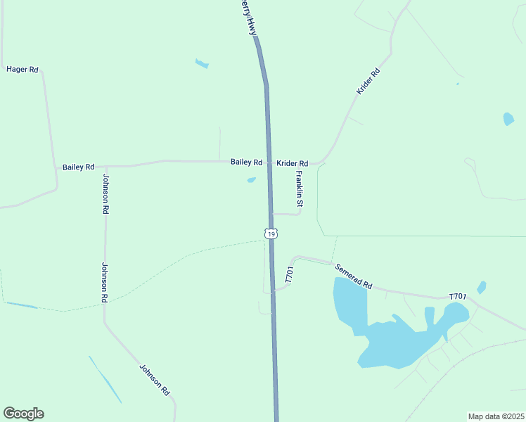 map of restaurants, bars, coffee shops, grocery stores, and more near 9319 Perry Highway in Meadville