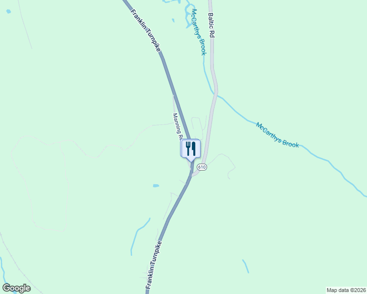 map of restaurants, bars, coffee shops, grocery stores, and more near 15 Manning Road in Franklin