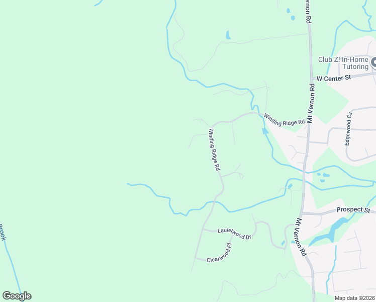 map of restaurants, bars, coffee shops, grocery stores, and more near 260 Winding Ridge Road in Southington