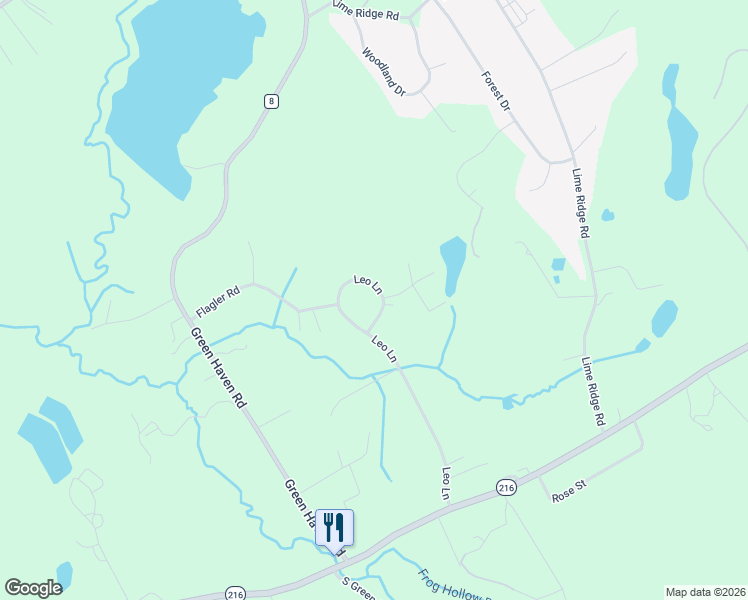 map of restaurants, bars, coffee shops, grocery stores, and more near 90 Leo Lane in Poughquag