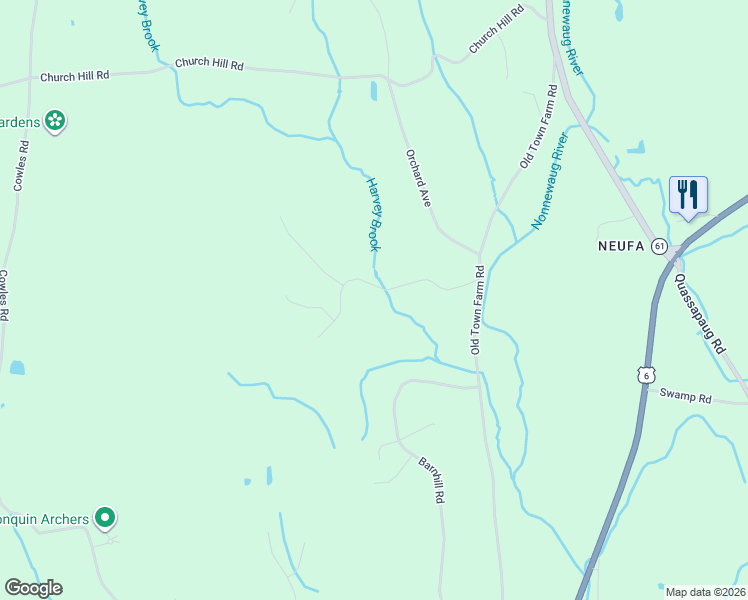 map of restaurants, bars, coffee shops, grocery stores, and more near 41 North Gate Road in Woodbury
