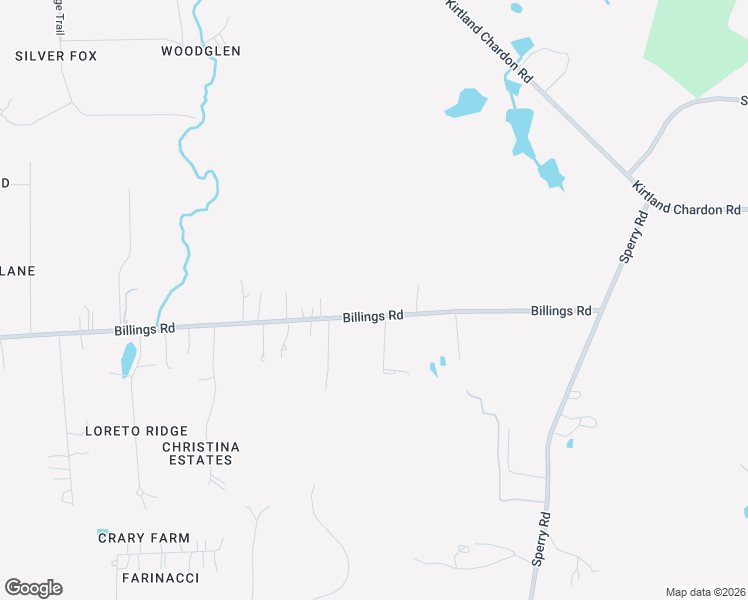 map of restaurants, bars, coffee shops, grocery stores, and more near 9021 Billings Road in Kirtland