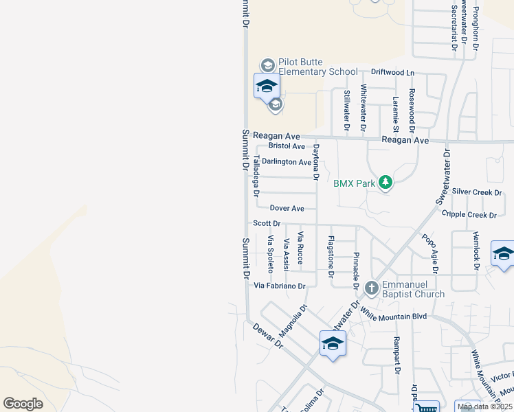 map of restaurants, bars, coffee shops, grocery stores, and more near 3498 Dover Ave in Rock Springs