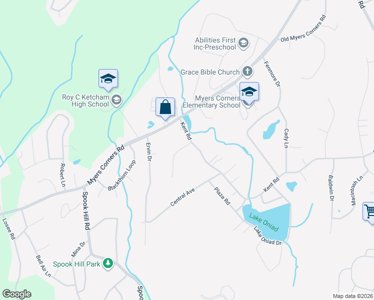 map of restaurants, bars, coffee shops, grocery stores, and more near 7 Sachson Place in Wappingers Falls