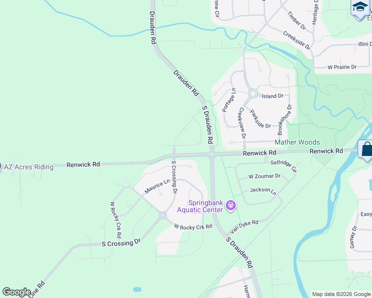 map of restaurants, bars, coffee shops, grocery stores, and more near 15711 Cove Circle in Plainfield