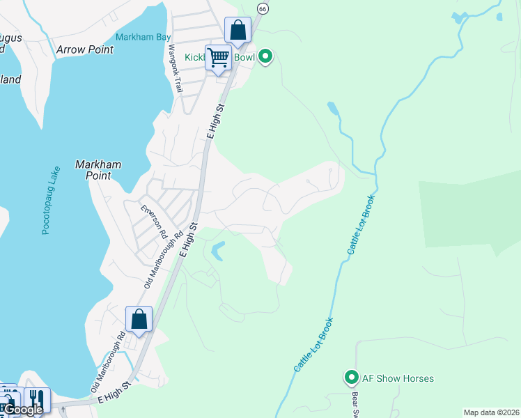 map of restaurants, bars, coffee shops, grocery stores, and more near 200 Edgewater Circle in East Hampton