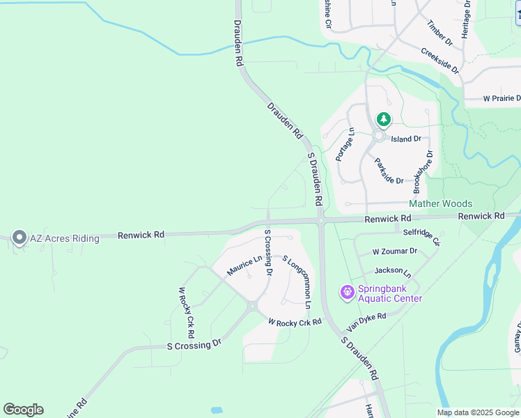 map of restaurants, bars, coffee shops, grocery stores, and more near 25519 West Cove Way in Plainfield