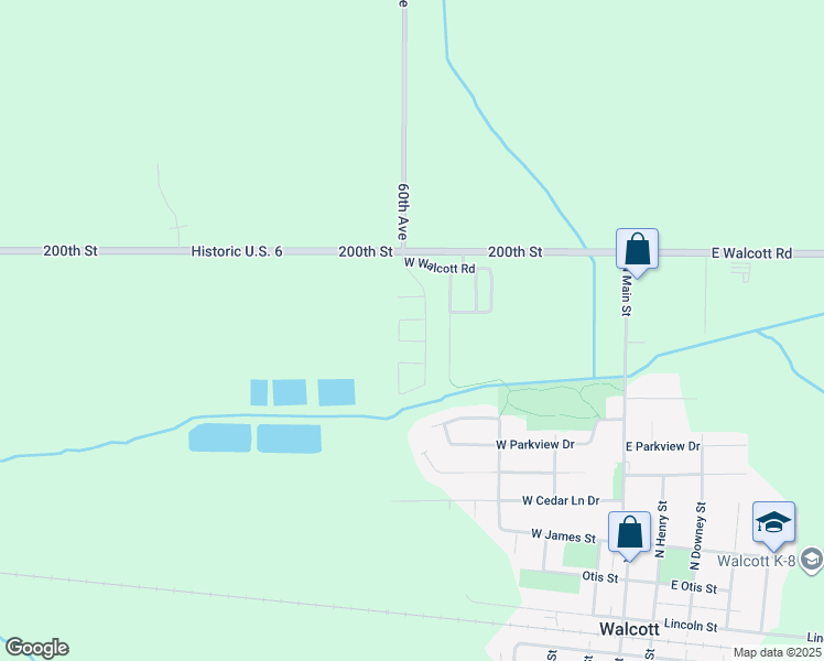 map of restaurants, bars, coffee shops, grocery stores, and more near 781 West Walcott Road in Walcott