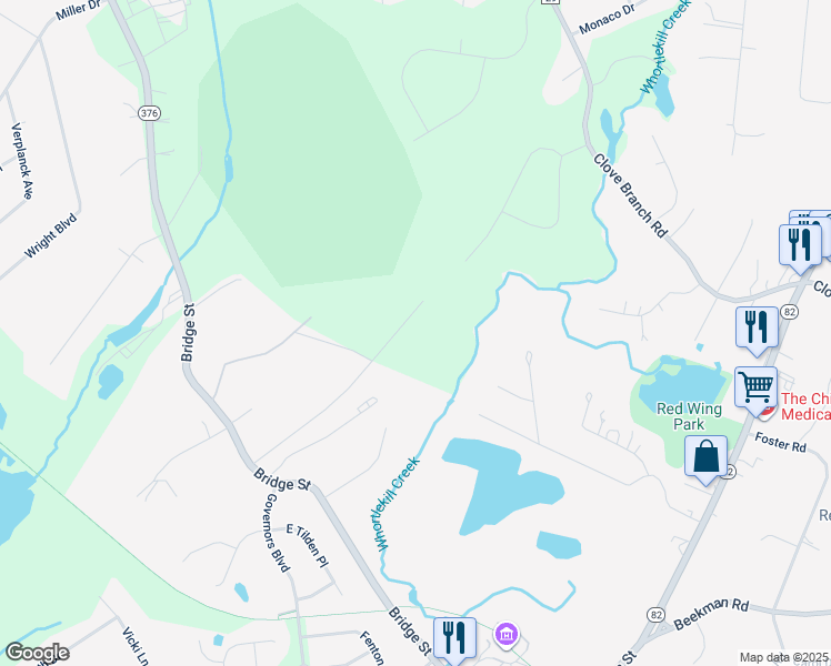 map of restaurants, bars, coffee shops, grocery stores, and more near 42 Purse Ln in Hopewell Junction