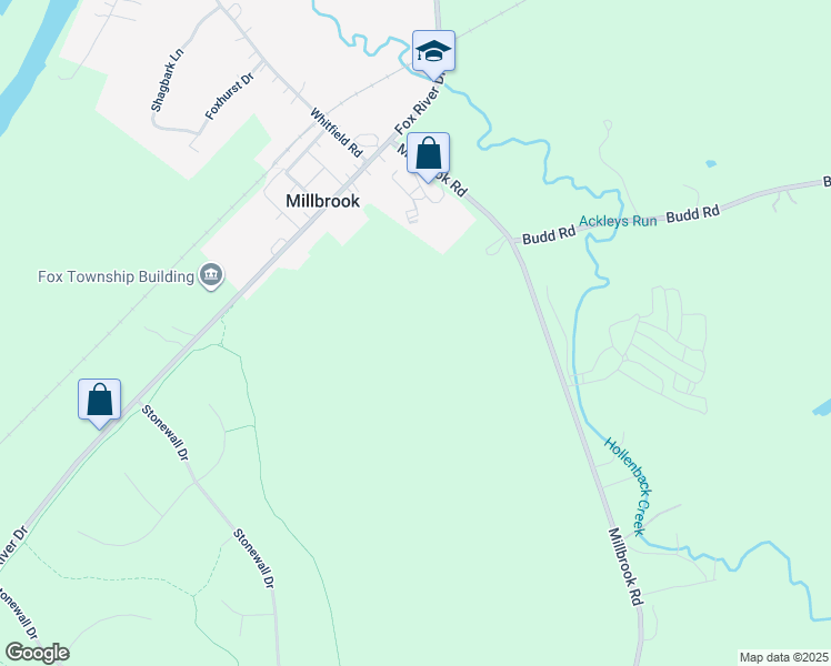 map of restaurants, bars, coffee shops, grocery stores, and more near in Millbrook