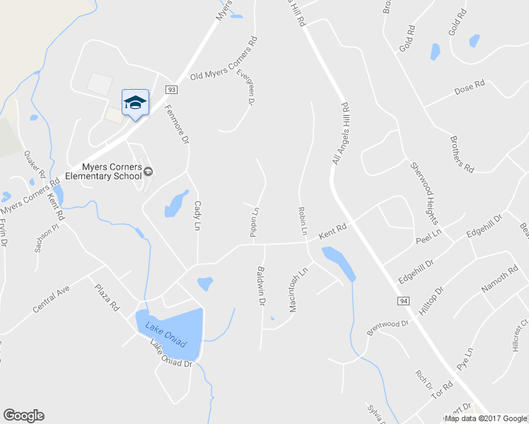 map of restaurants, bars, coffee shops, grocery stores, and more near 12 Pippin Lane in Wappingers Falls